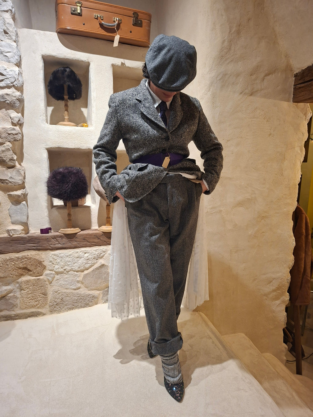 Pantalon à pinces Vintage Ted Lapidus