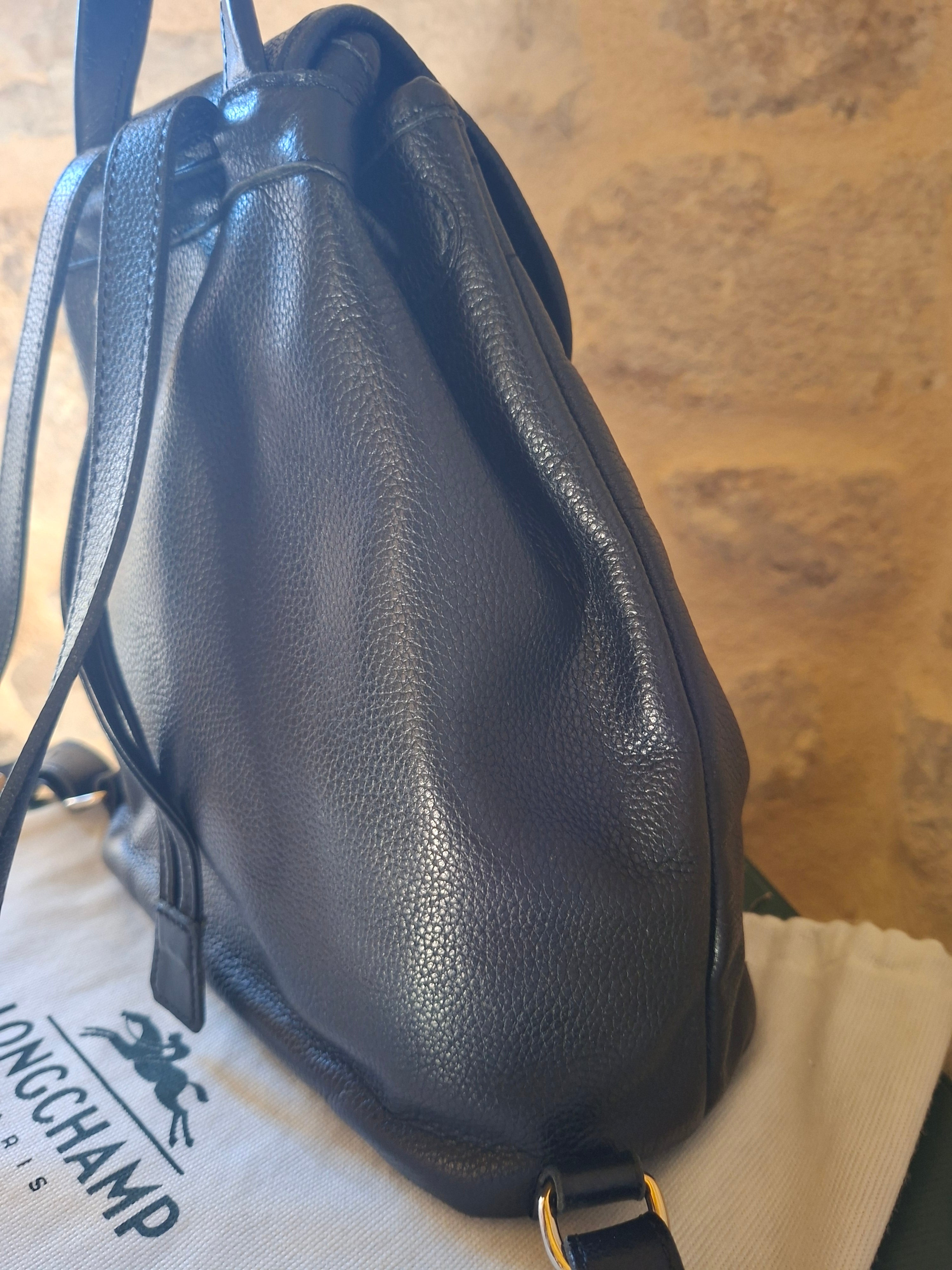 Sac à dos cuir vintage Longchamp avec boîte & dustbag