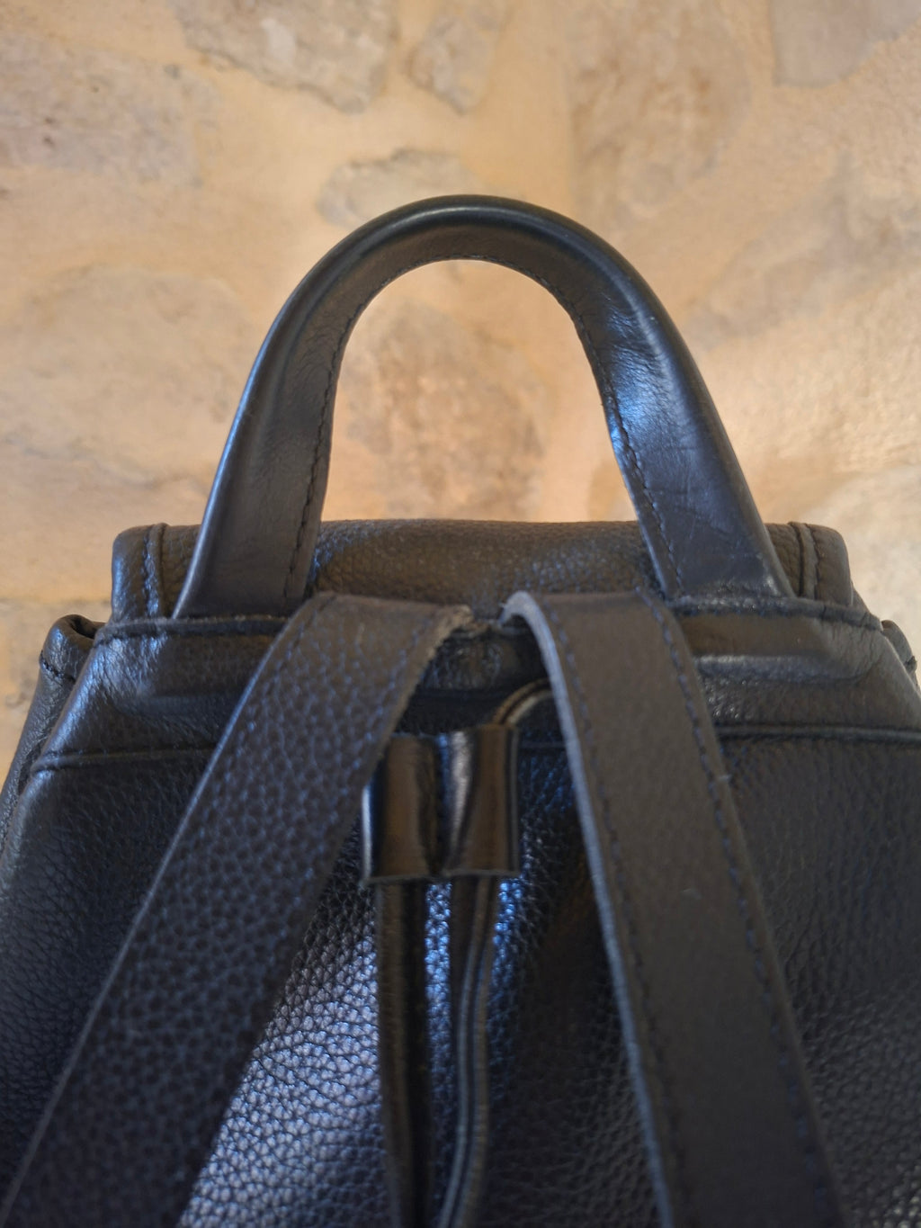 Sac à dos cuir vintage Longchamp avec boîte & dustbag