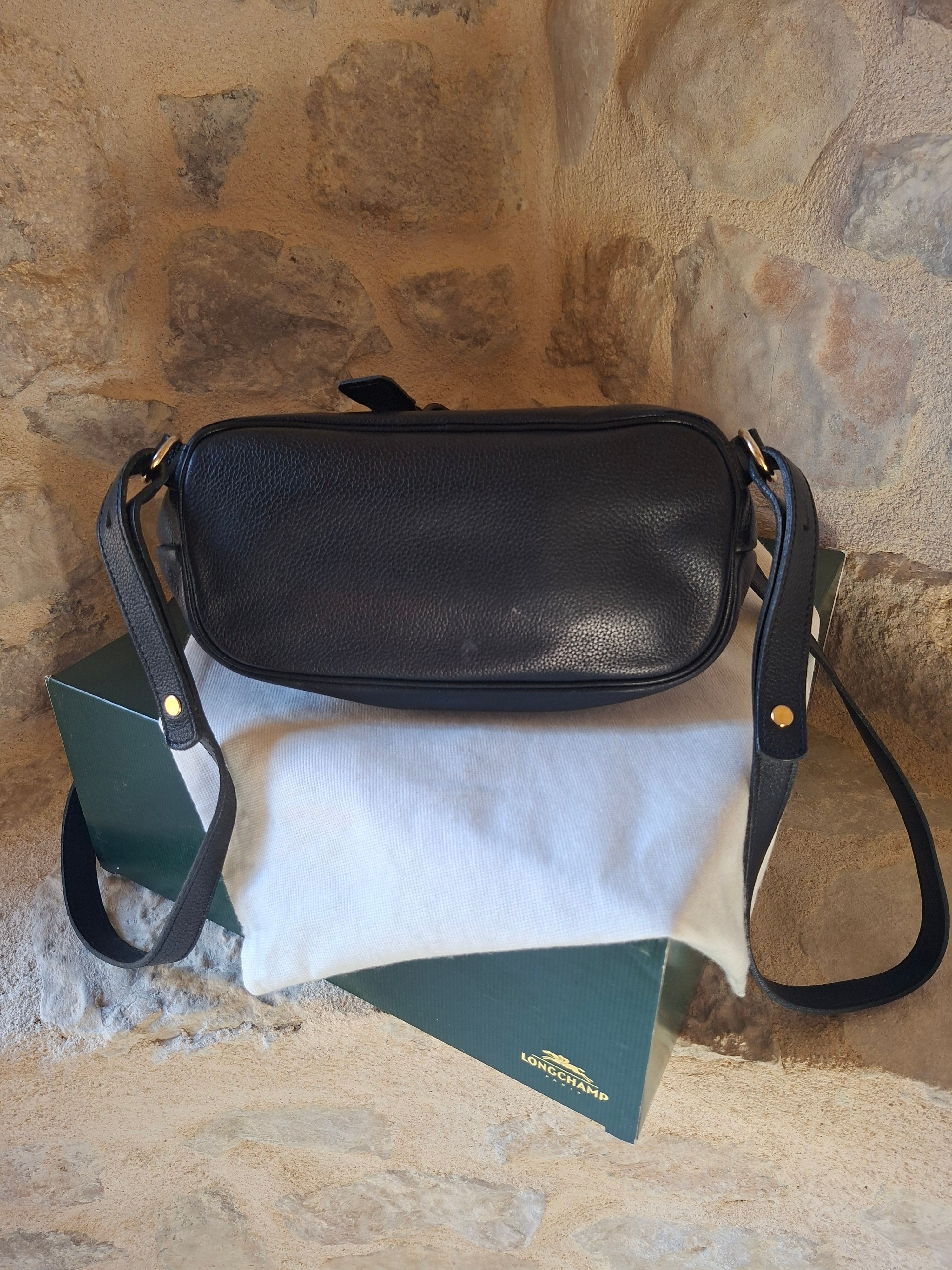 Sac à dos cuir vintage Longchamp avec boîte & dustbag