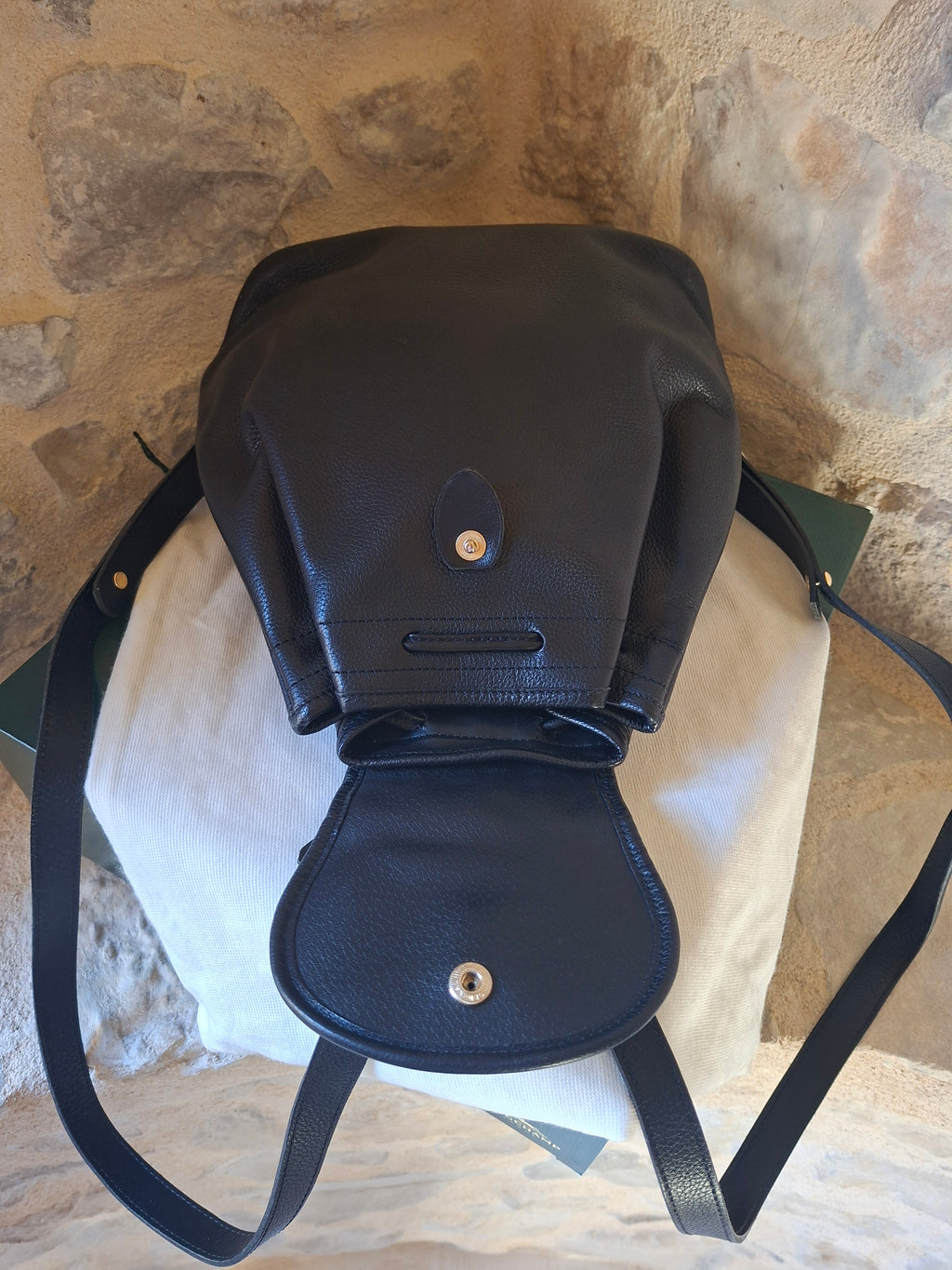 Sac à dos cuir vintage Longchamp avec boîte & dustbag