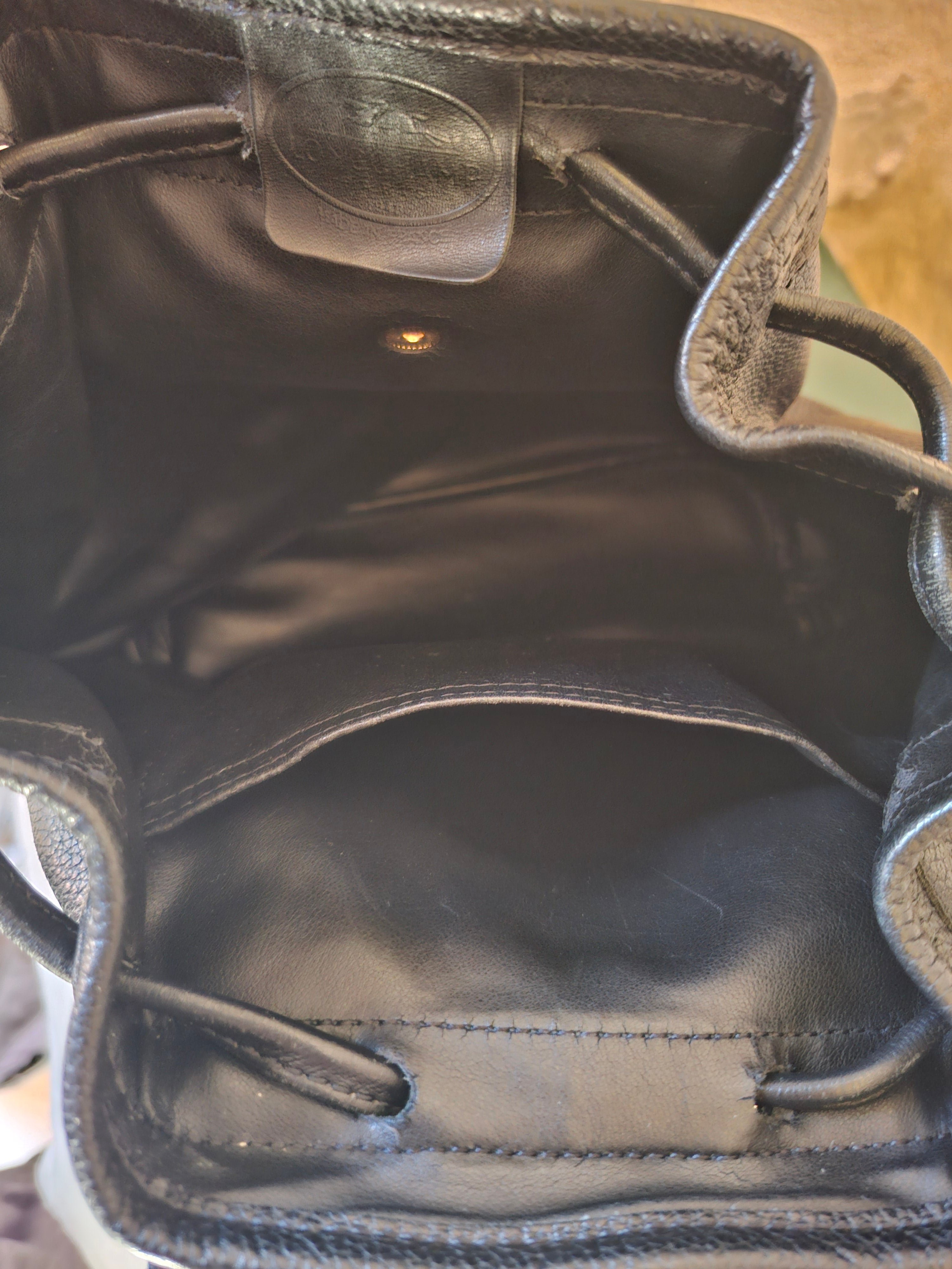 Sac à dos cuir vintage Longchamp avec boîte & dustbag