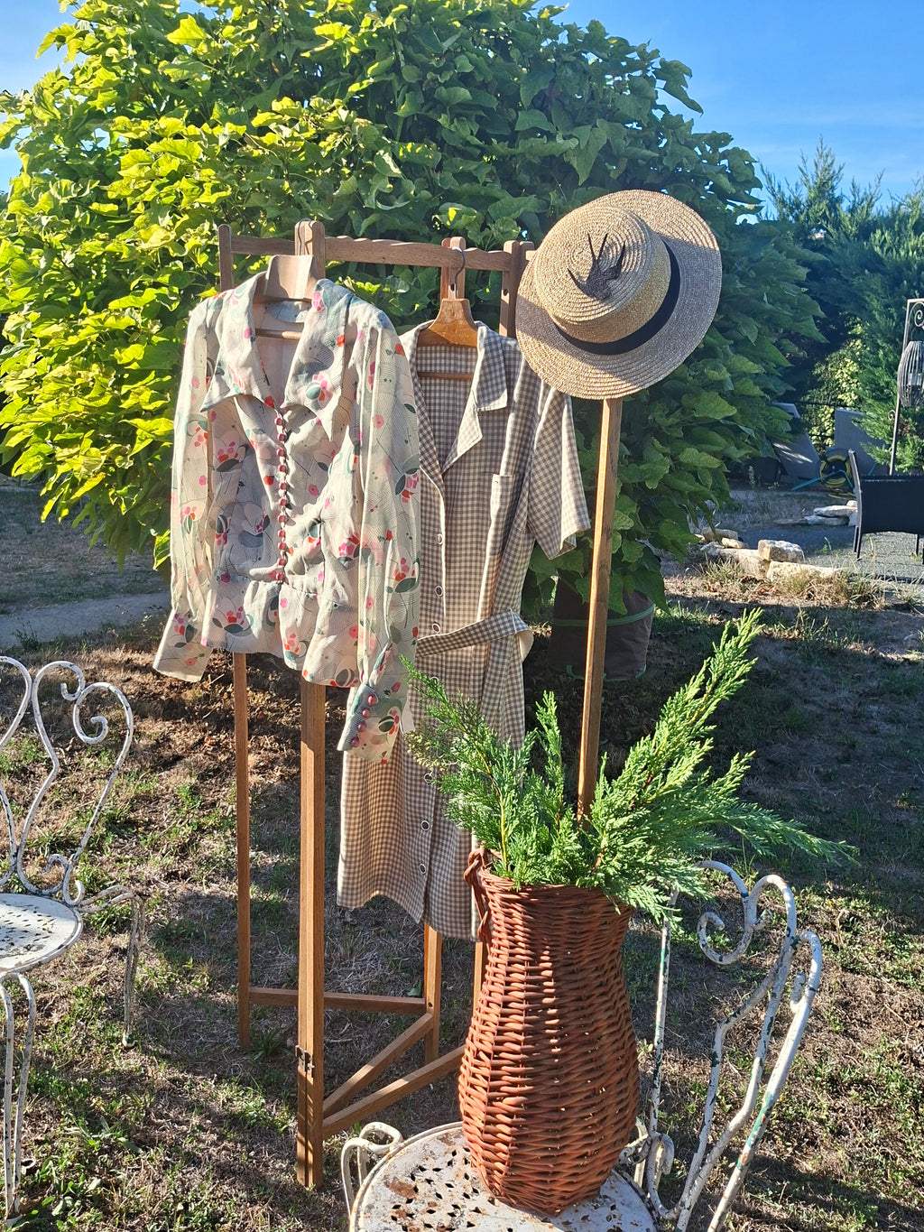 Chemisier Vintage fait main