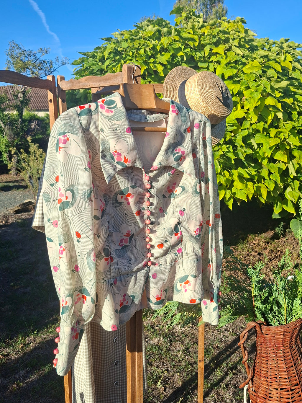 Chemisier Vintage fait main