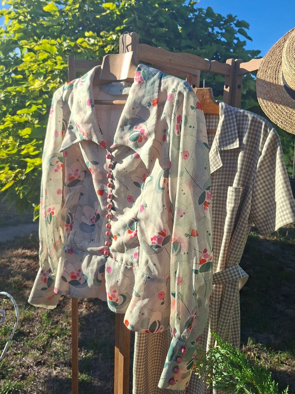 Chemisier Vintage fait main