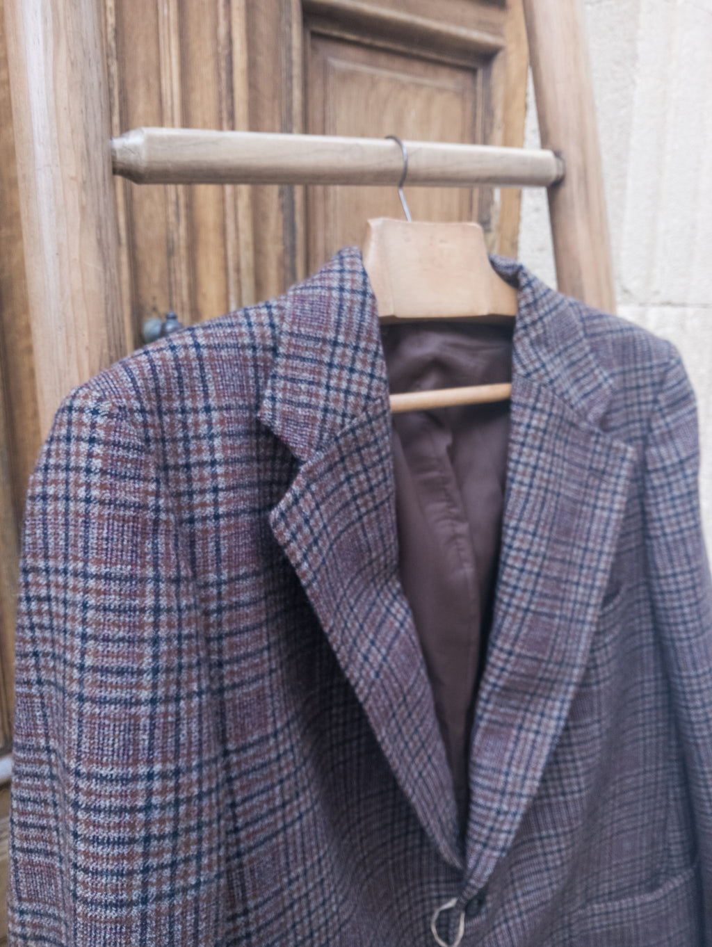 Blazer Carreaux ''papi'' pure laine