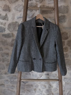 Blazer vintage Made in France ''Chevron gris''