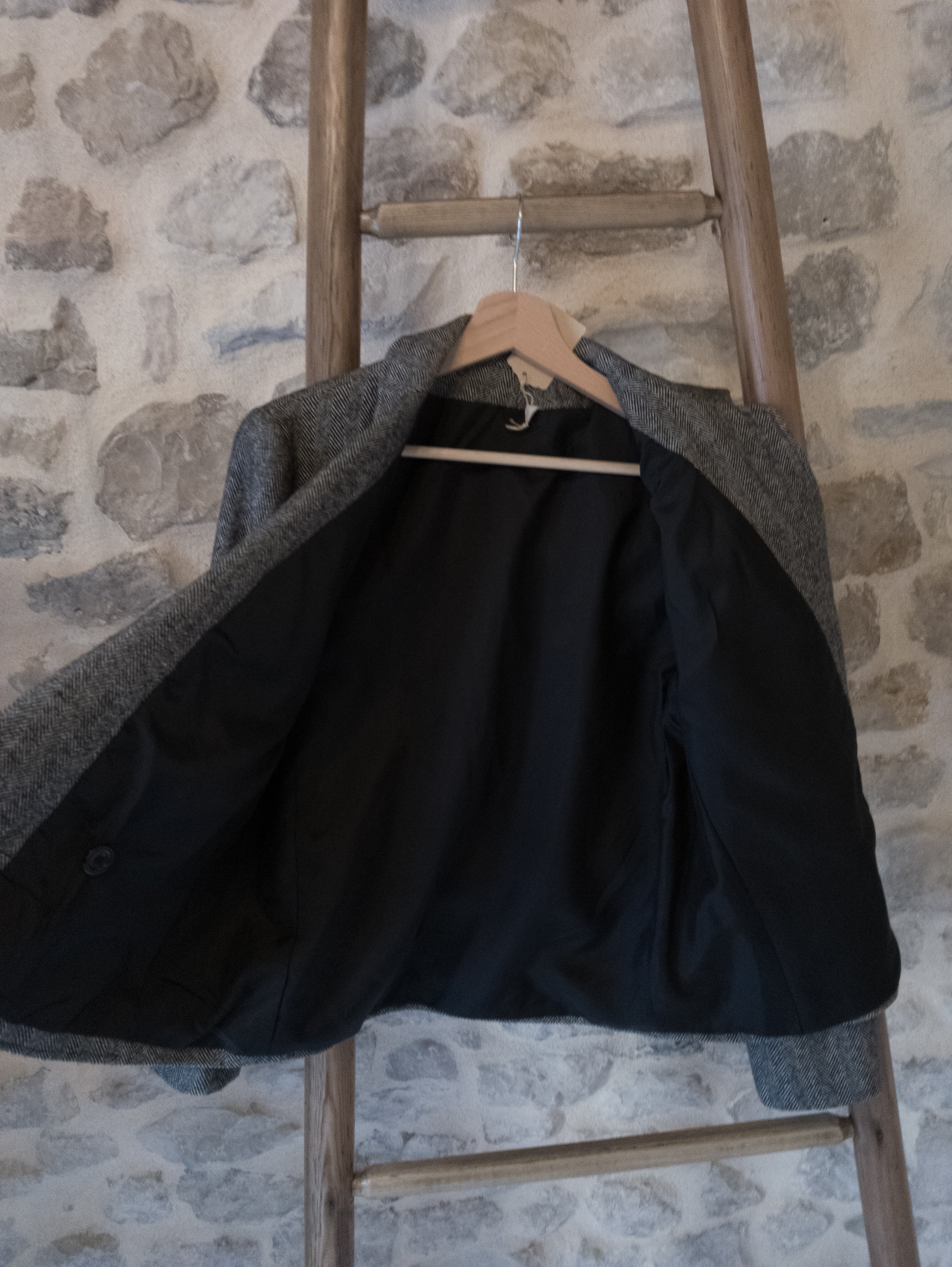 Blazer vintage Made in France ''Chevron gris''