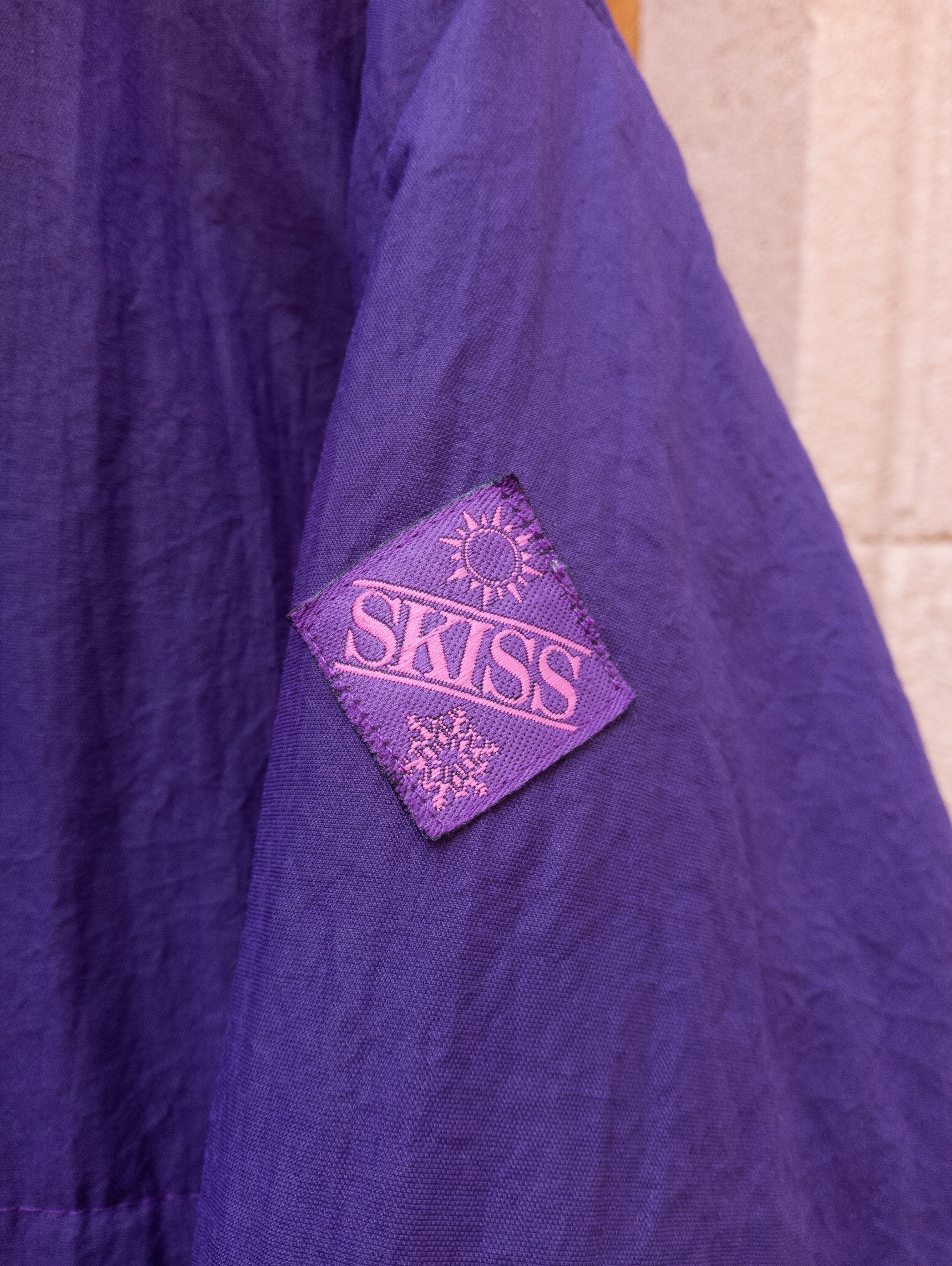 Doudoune vintage violette ''Skiss''