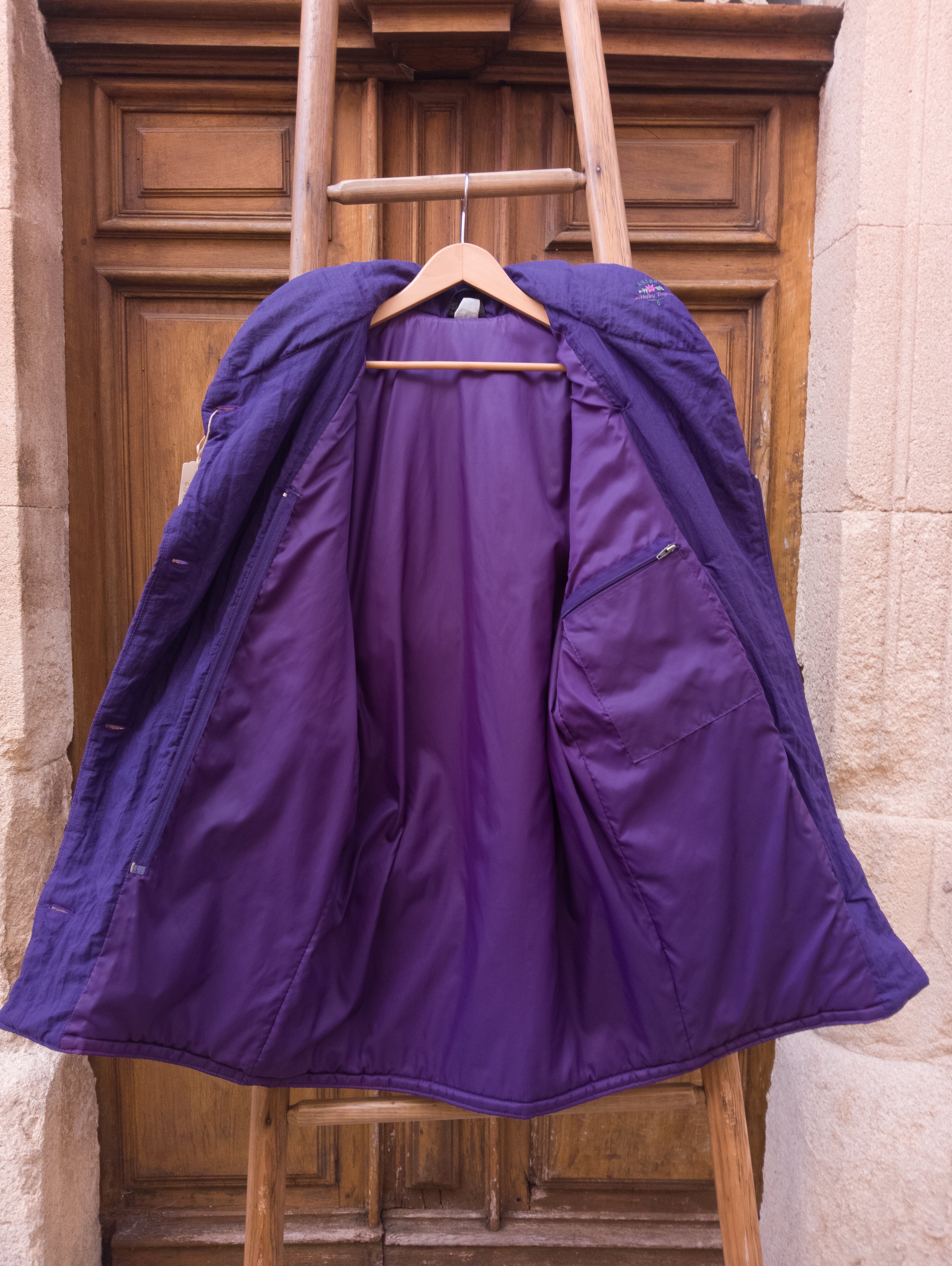 Doudoune vintage violette ''Skiss''