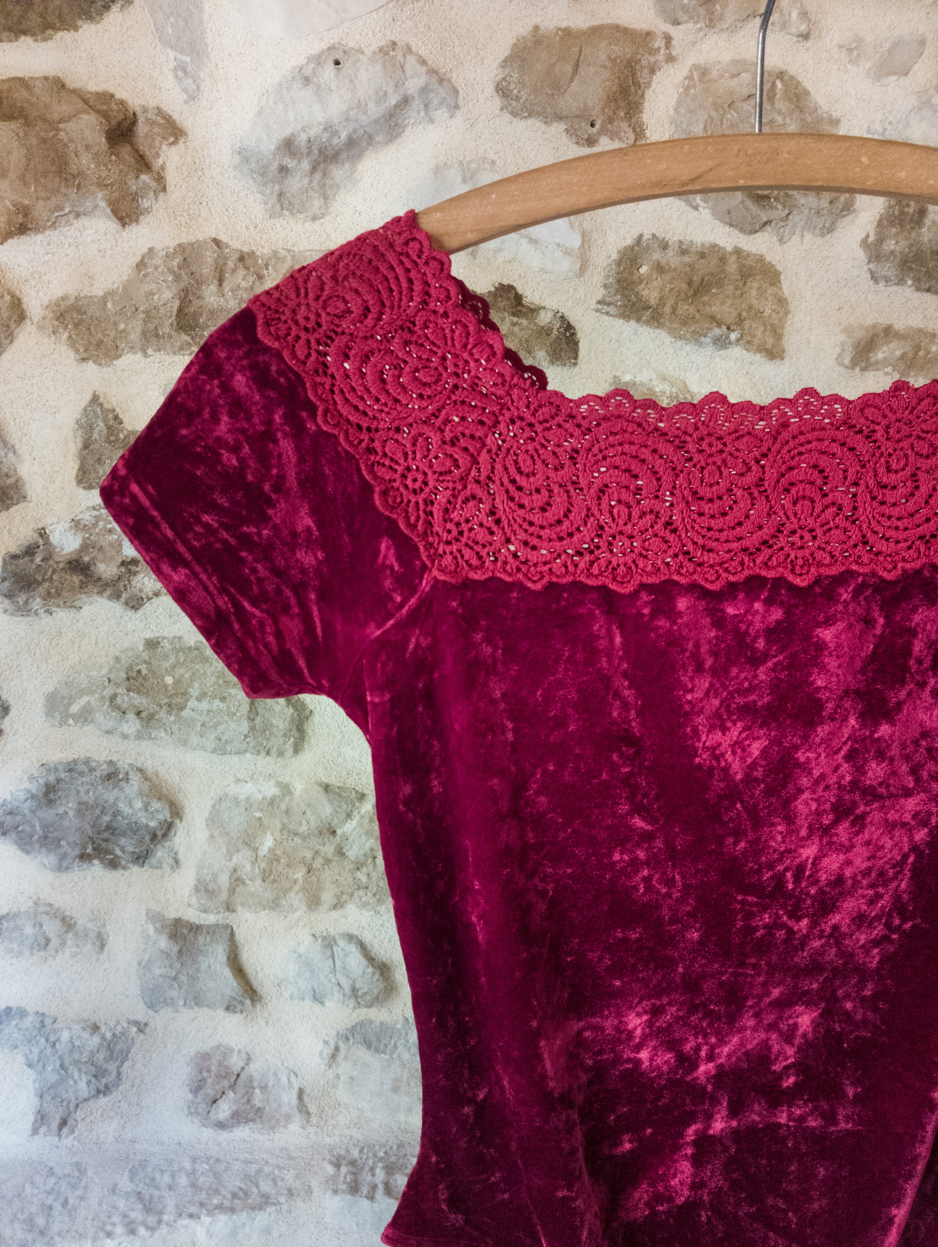 Body velours et dentelles