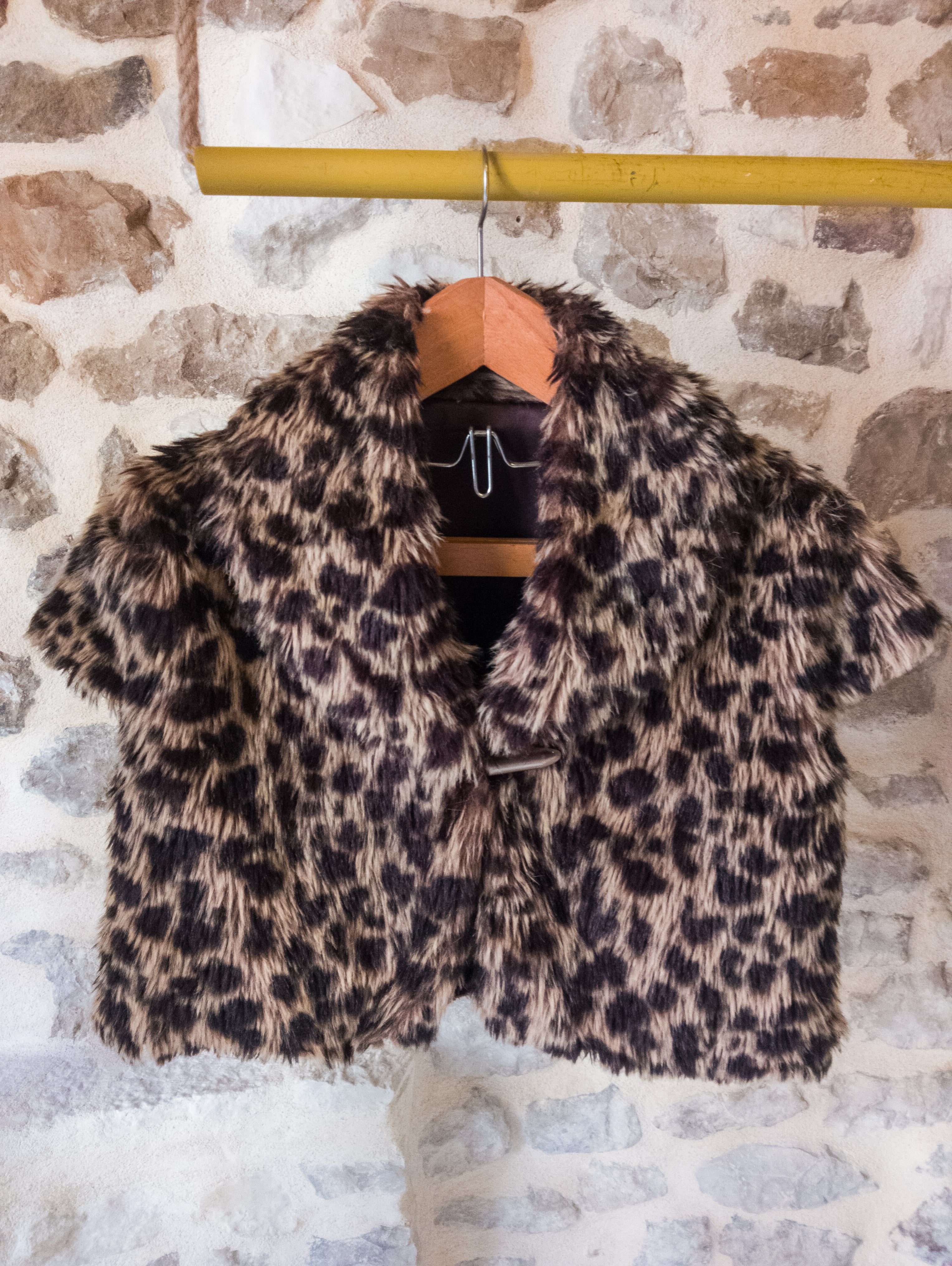 Boléro vintage fausse fourrure ''Panthère''