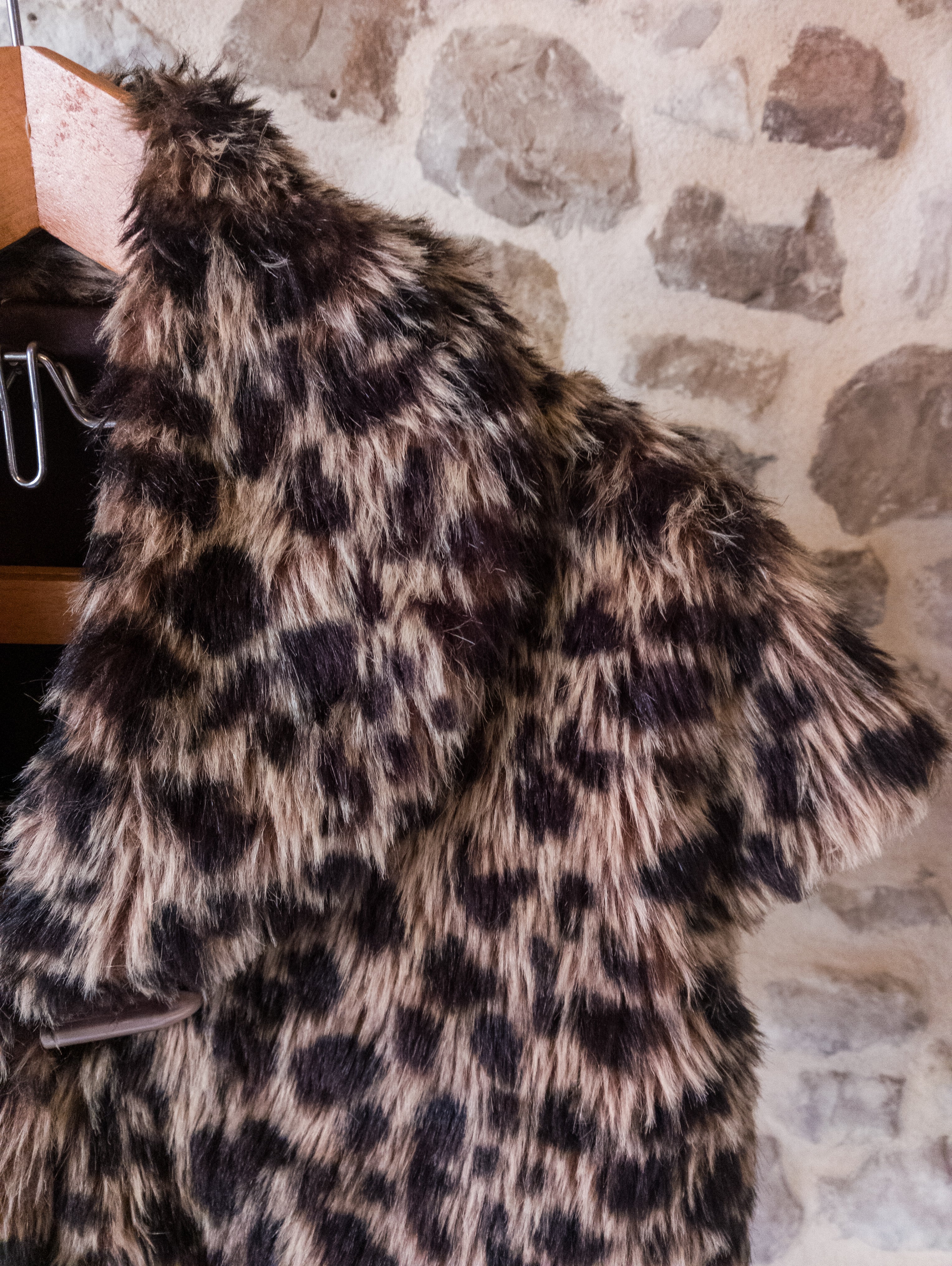 Boléro vintage fausse fourrure ''Panthère''