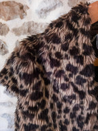 Boléro vintage fausse fourrure ''Panthère''