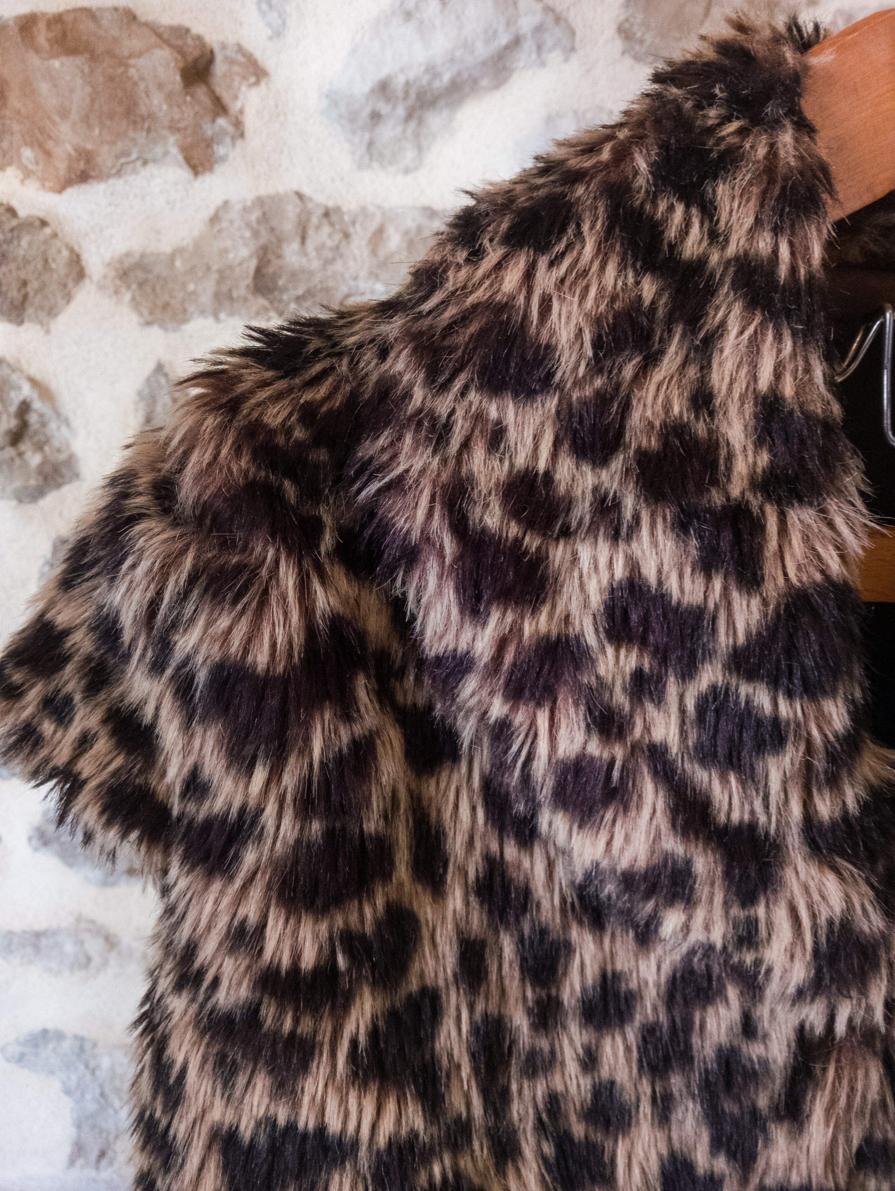 Boléro vintage fausse fourrure ''Panthère''