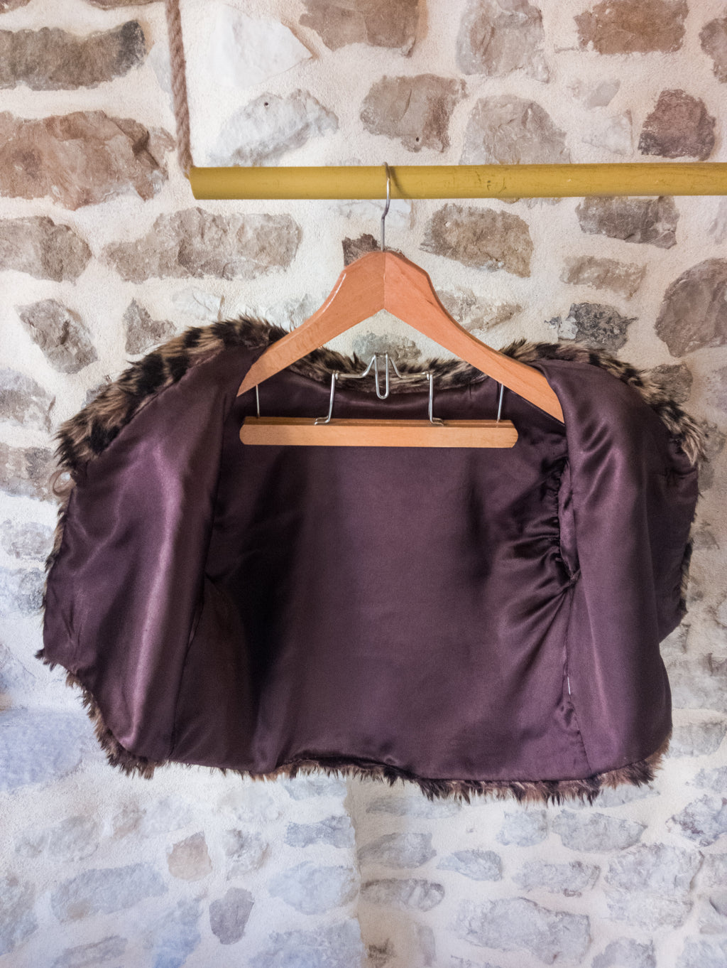 Boléro vintage fausse fourrure ''Panthère''