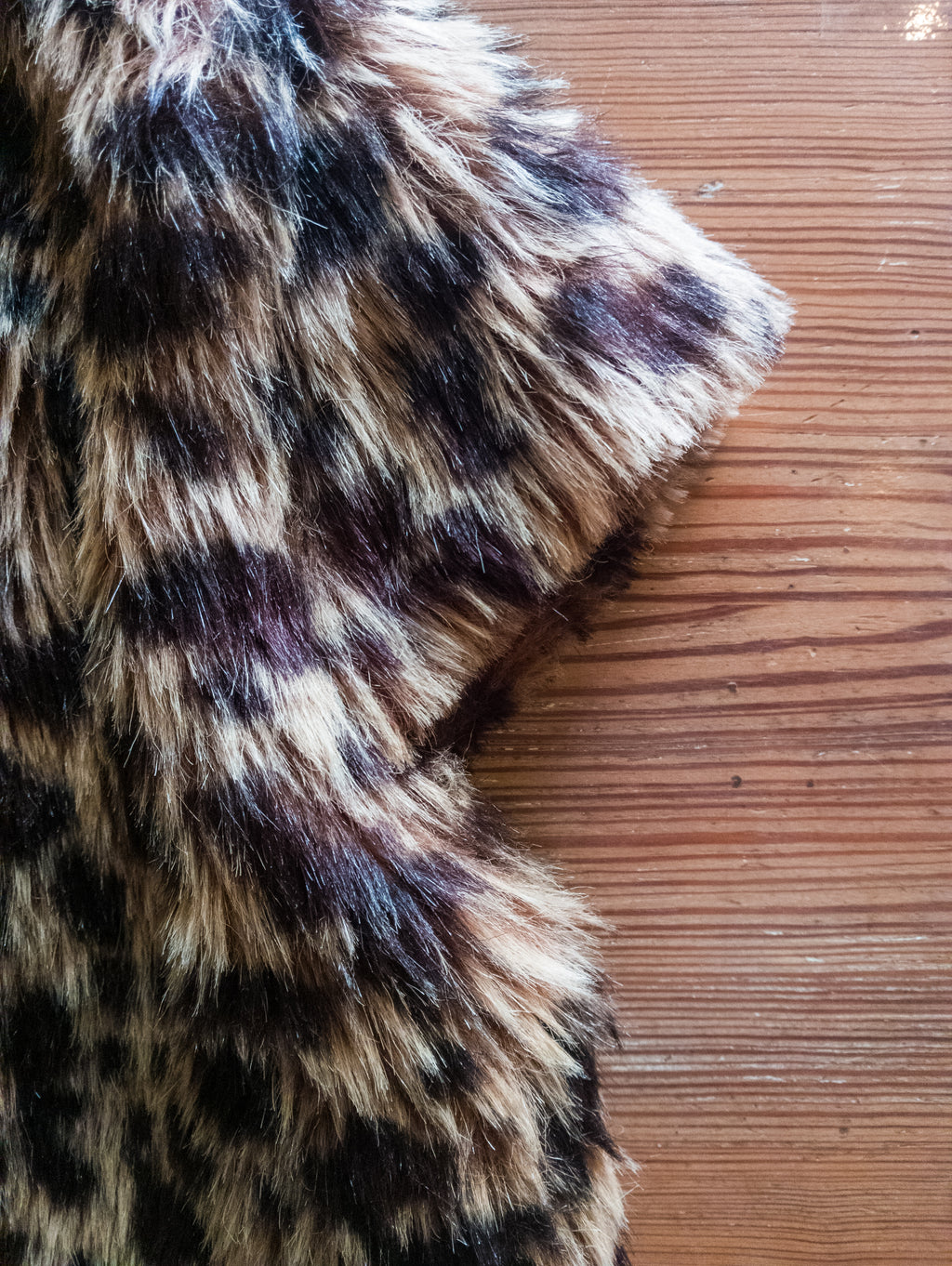 Boléro vintage fausse fourrure ''Panthère''