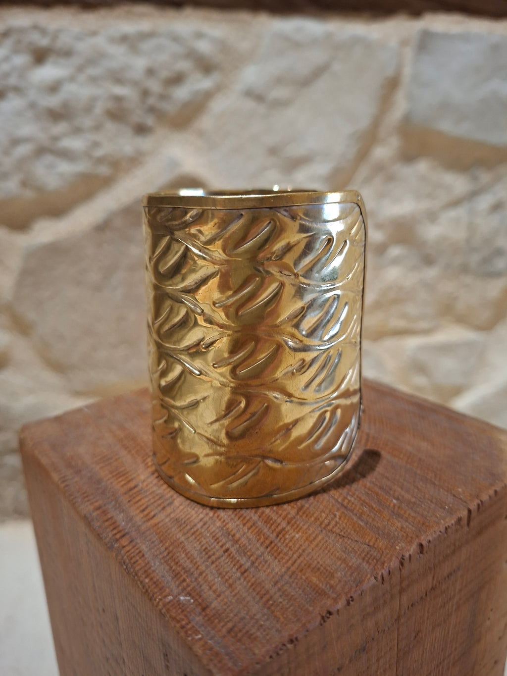 Bracelet Vintage ''Laiton martelé''