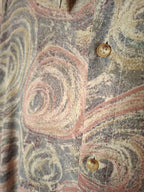 Chemise Vintage Made in France ''motifs abstraits''