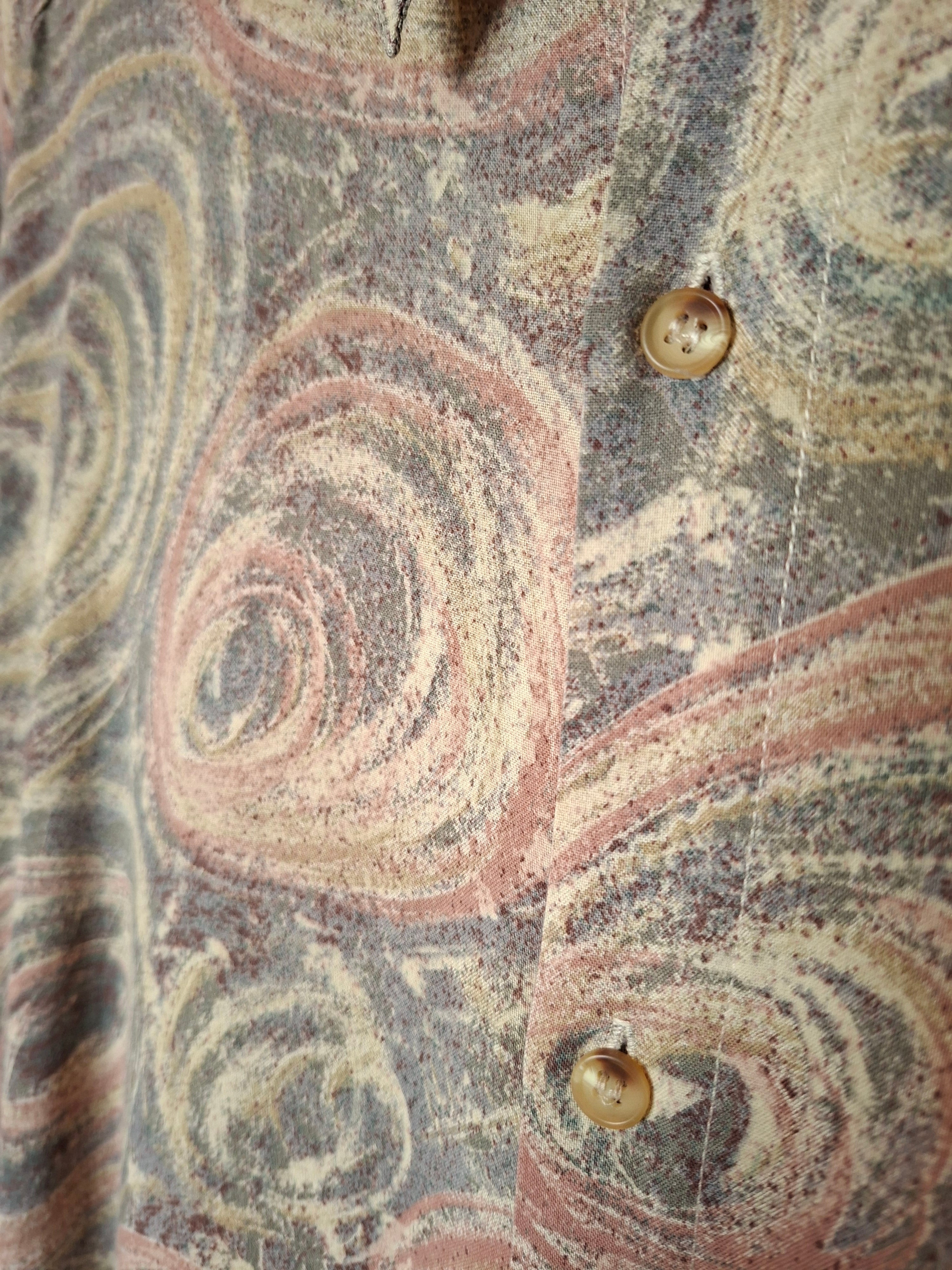 Chemise Vintage Made in France ''motifs abstraits''