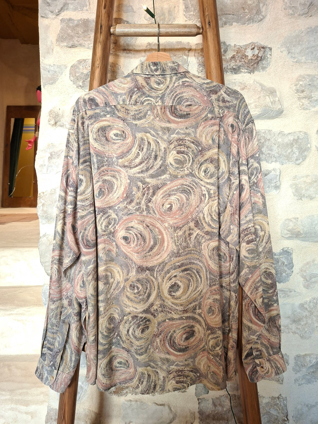 Chemise Vintage Made in France ''motifs abstraits''