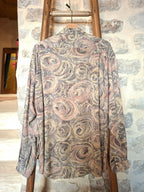 Chemise Vintage Made in France ''motifs abstraits''