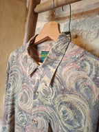 Chemise Vintage Made in France ''motifs abstraits''