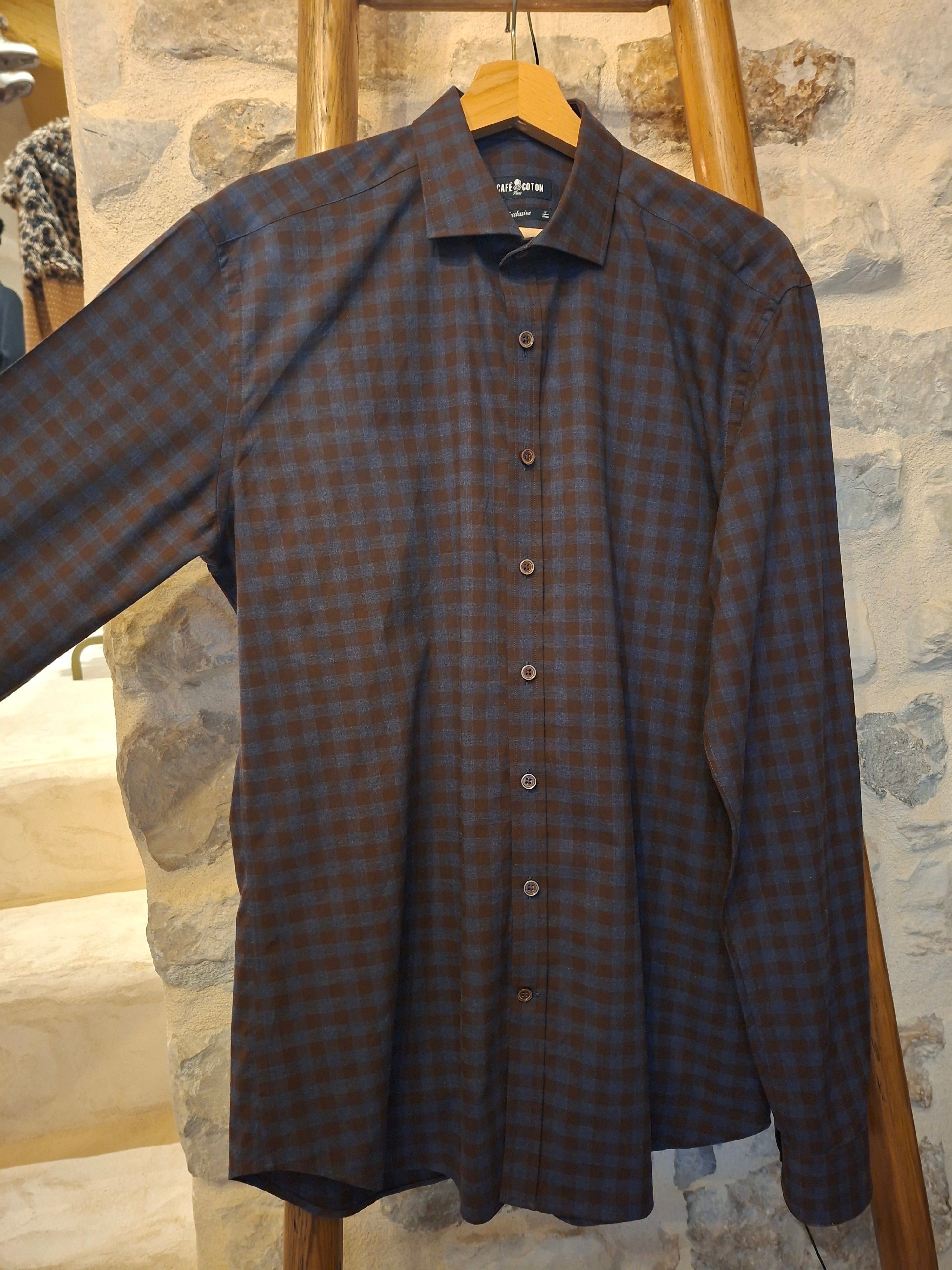 Chemise Café Coton carreaux