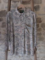 Chemise vintage Made in France ''motifs abstraits''
