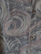 Chemise vintage Made in France ''motifs abstraits''