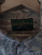 Chemise vintage Made in France ''motifs abstraits''