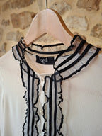 Chemisier Vintage ''Black&White''