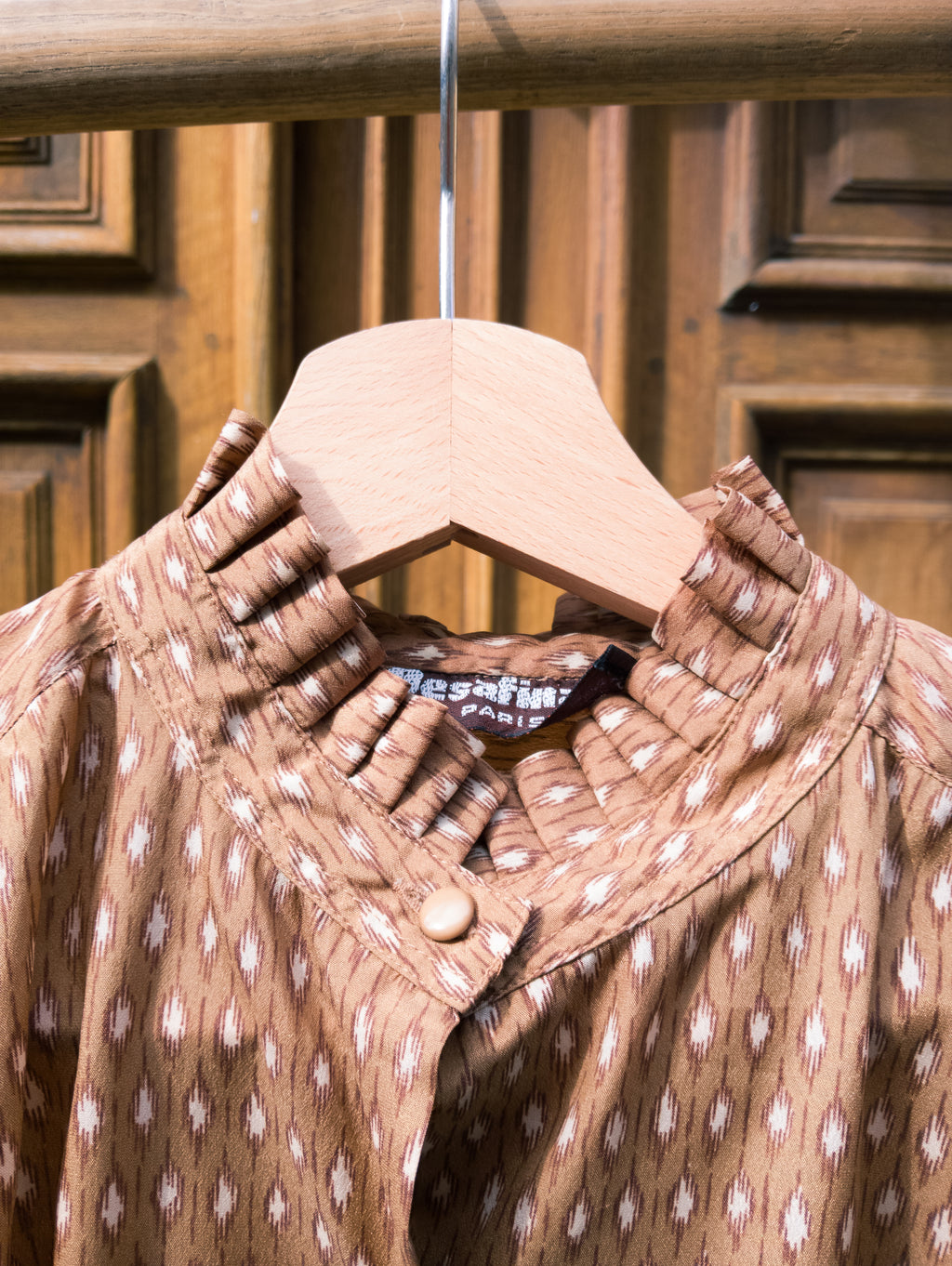 Chemisier fauve ''froufrou''