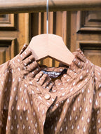 Chemisier fauve ''froufrou''