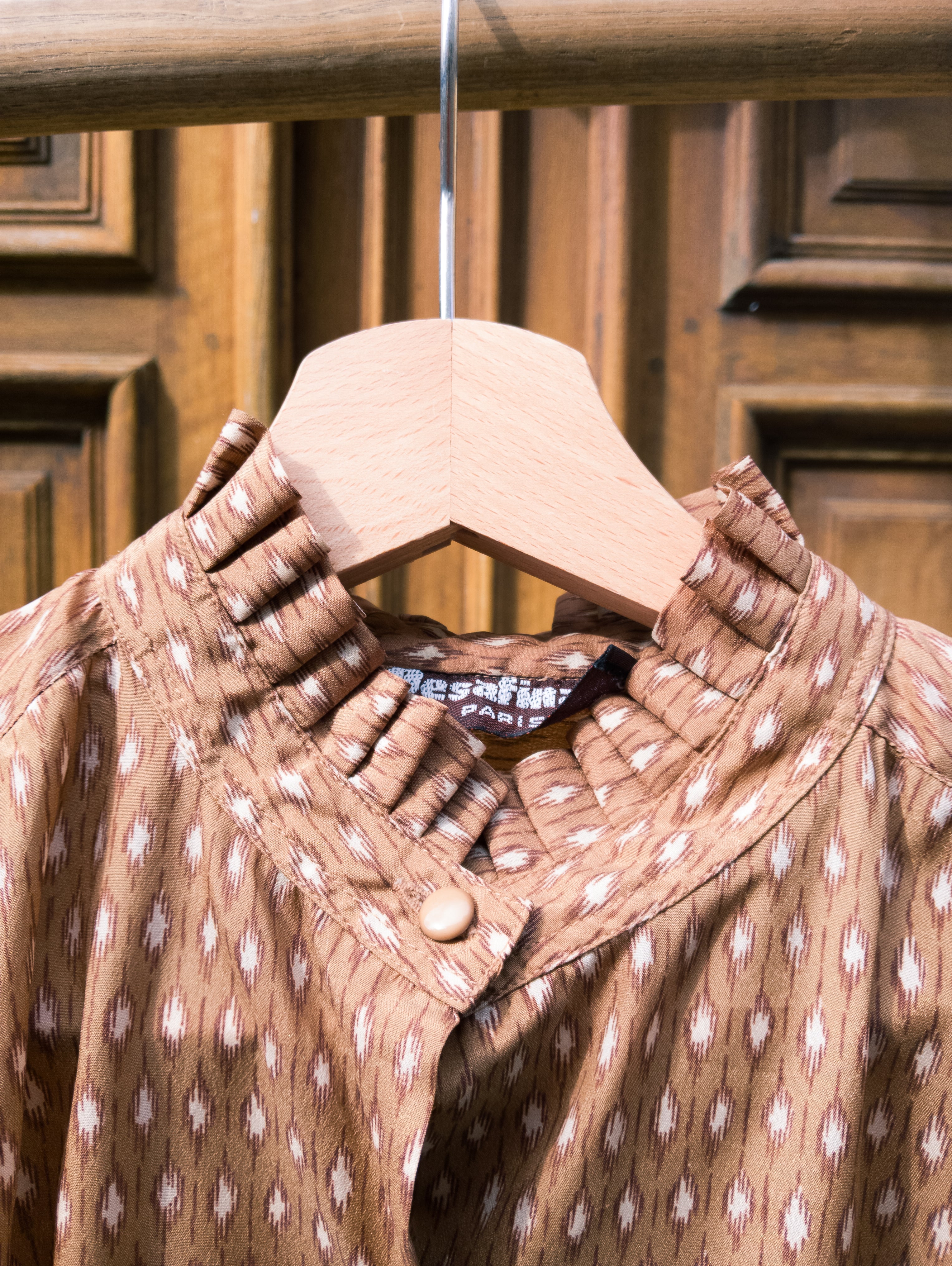 Chemisier fauve ''froufrou''