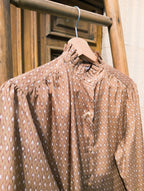 Chemisier fauve ''froufrou''