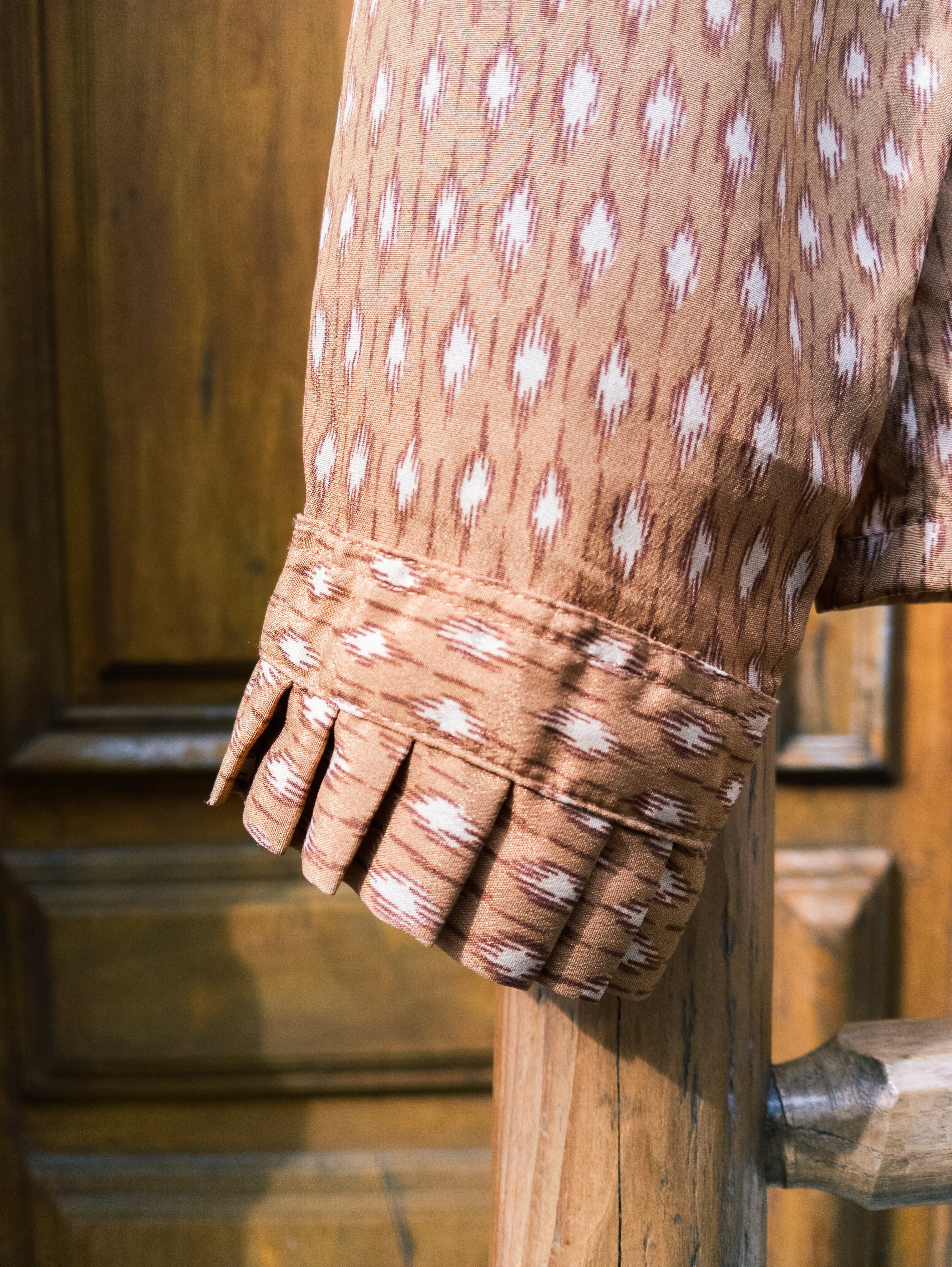 Chemisier fauve ''froufrou''