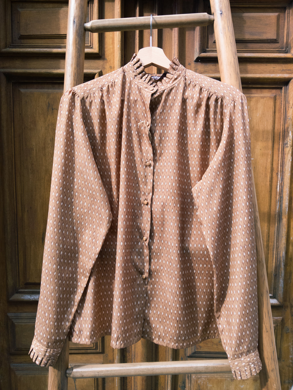 Chemisier fauve ''froufrou''