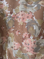 Chemisier vintage ''fleurs et perles''