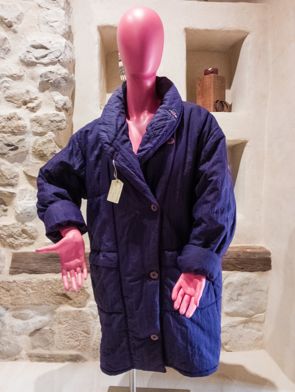 Doudoune vintage violette ''Skiss''