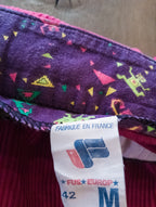 Fuseau Vintage ''Fus'Europe'' 80's rose