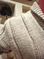 Gilet Vintage ''fait main'' beige