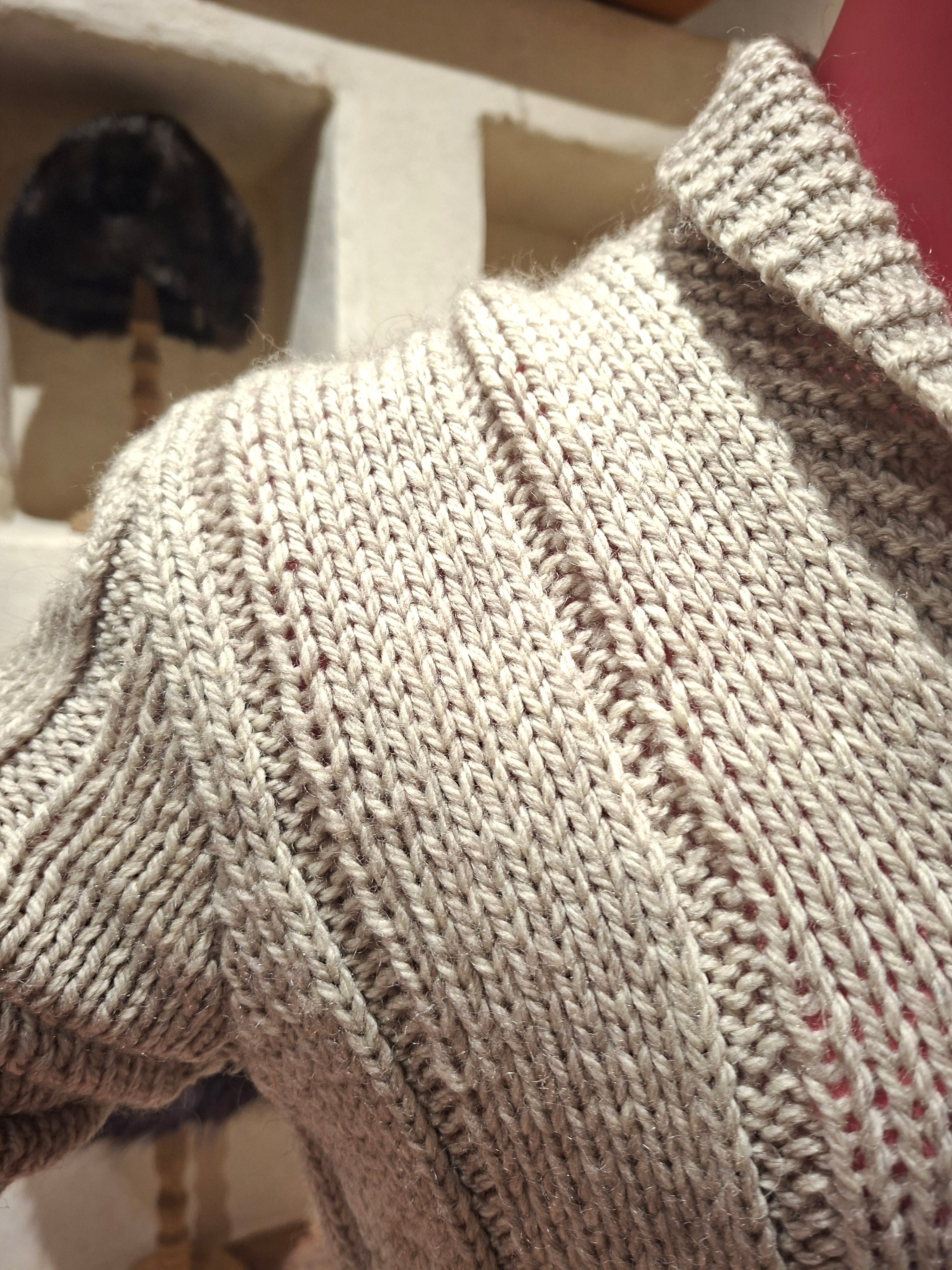 Gilet Vintage ''fait main'' beige