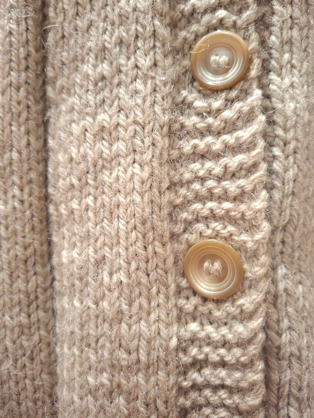Gilet Vintage ''fait main'' beige