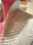 Gilet Vintage ''fait main'' beige