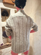 Gilet Vintage ''fait main'' beige