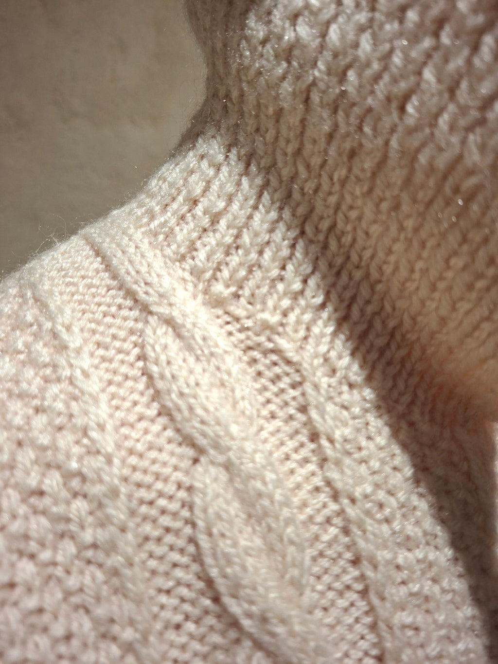 Gilet Vintage ''fait main'' crème