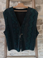 Gilet Velours Jacquard