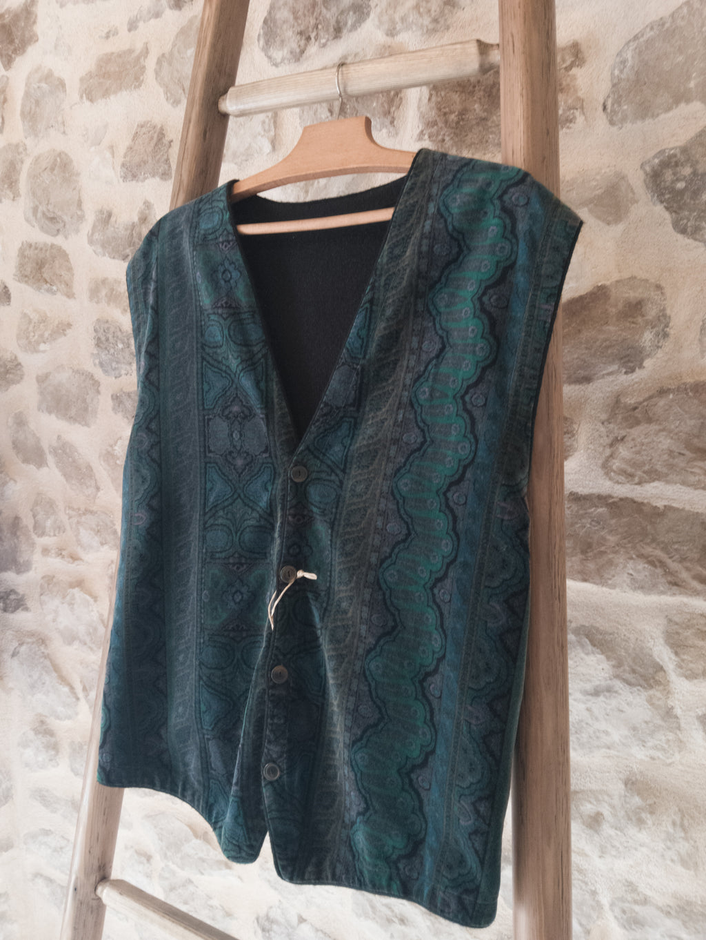 Gilet Velours Jacquard