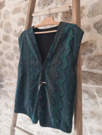 Gilet Velours Jacquard